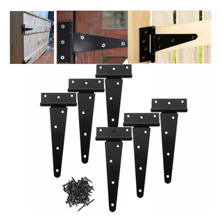 Bisagra Tipo T Caja 6 Pzs Bisagra 5 Pulgadas + Tornillos Bisagra Tipo T Caja 6 Pzs Bisagra 5 Pulgadas + Tornillos