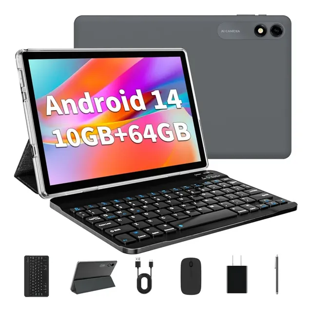 Tablet 10 Pulgadas Android14 10gb Ram 64gb Rom + Accesorios