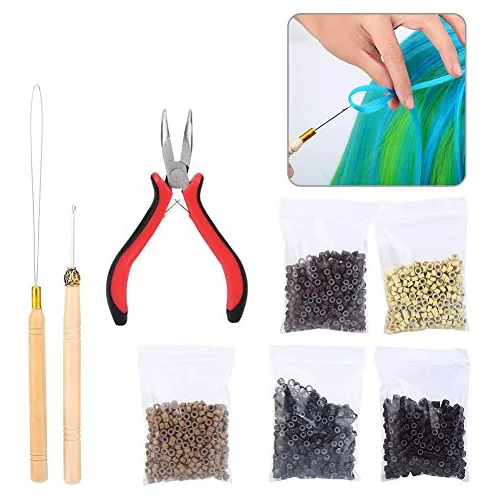 Wig Conector Kit Alicates Gancho Aguja Bucle Con P9kbn