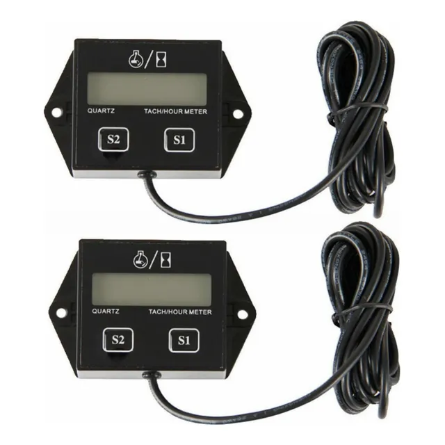 2×tacómetro Digital Tacómetro Horómetro Para 2 Y 4 Tiempos
