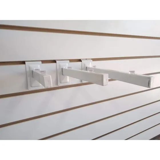 10 Ménsulas P/panel Ranurado, De 18 Cm P/estantes De Vidrio