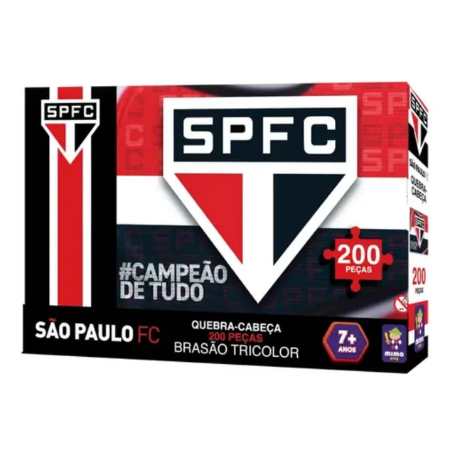 Quebra Cabeça São Paulo Brasão Spfc Tricolor Futebol 200 Pçs