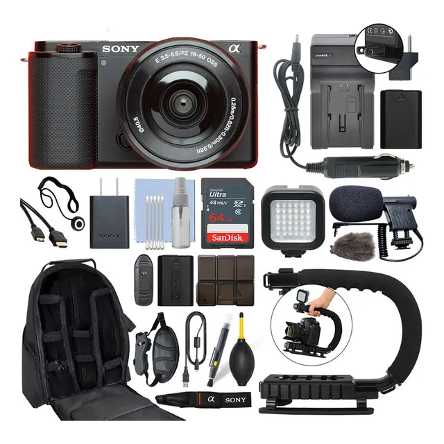 Cámara Sony Zv-e10 4k+ Lente 16-50mm+ Pro Video Kit
