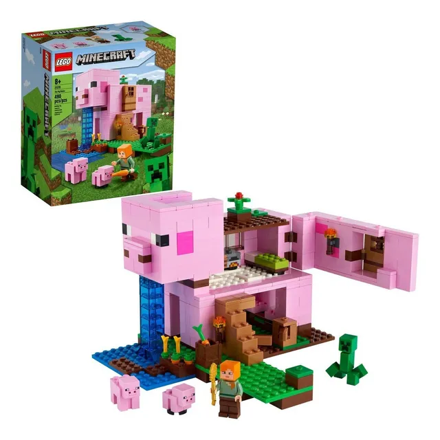 Kit De Construcción Lego Minecraft La Casa Cerdo 21170 8