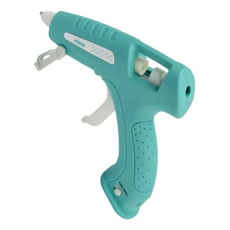 Pistola De Cola Quente Profissional Sem Fio Mimo Cor Azul-turquesa 127/220v