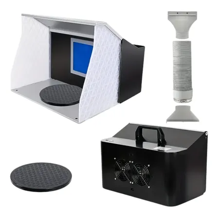Mini Cabine De Pintura Para Aerografia 3d Pinturas Pequenas