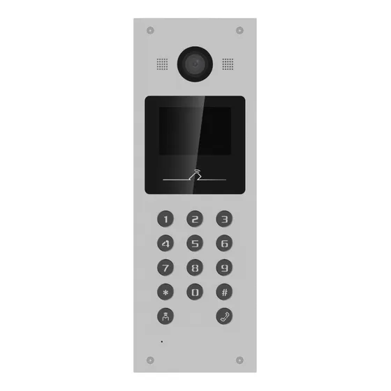 Panel Video Portero Ip Edificios Hikvision Kd-3003-e6 Lee Qr