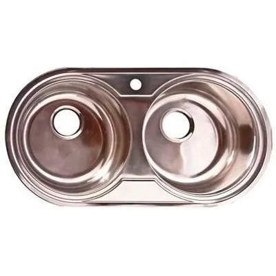 Fregadero Acero Inoxidable 2 Poncheras. Marca: Fermetal.
