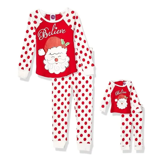 Pijama Para Niña Santa Y Muñeca Talla 14