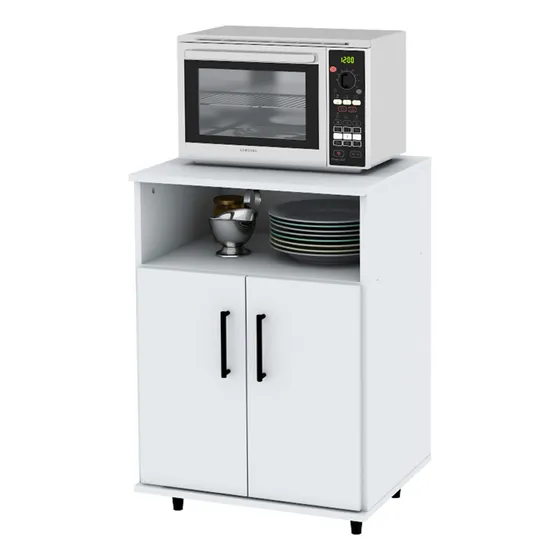 Mueble Mesa Auxiliar Cocina Rack Microondas Horno 54x76x45cm