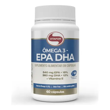 Ômega 3 Epa Dha 60 Cápsulas Vitafor Sem Sabor