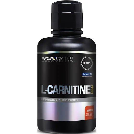 L-carnitine 2000 - 400ml Laranja - Probiotica