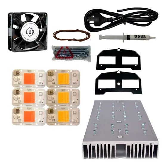 Kit Para Armar Panel Led Para Cultivo Interior Lux Horticultura Pro300b- Luxhorticultura Potencia De 300w Voltaje De 220v Color De La Luz Mix 50 - 50