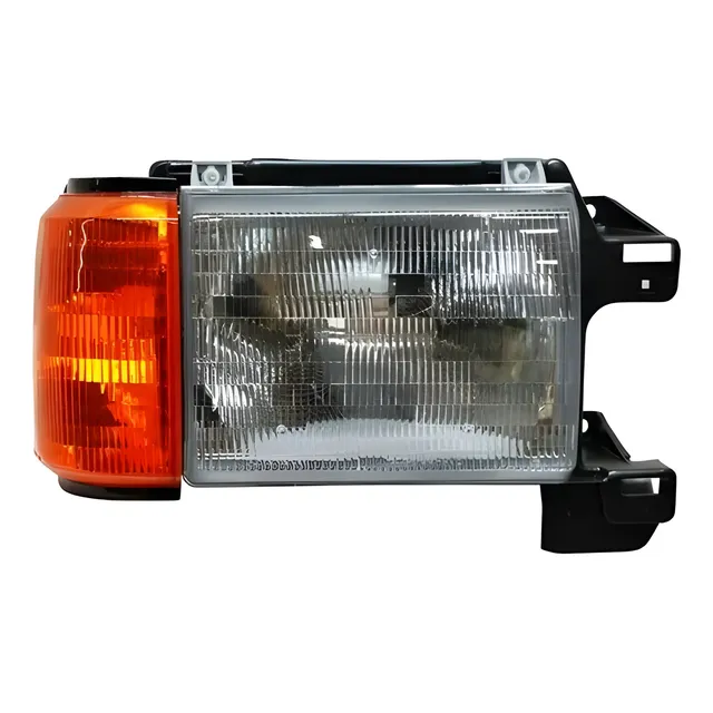 Faro Derecho Ford F-150-250 Borde Cromado 87-91 Depo