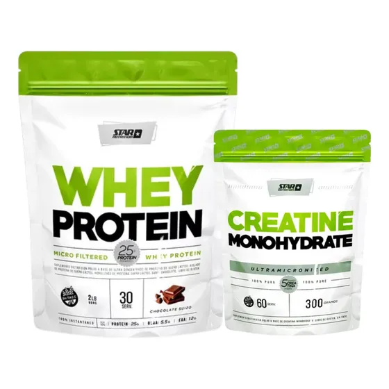 Star Nutrition Whey Protein 908g Creatina Monohidratada 300g