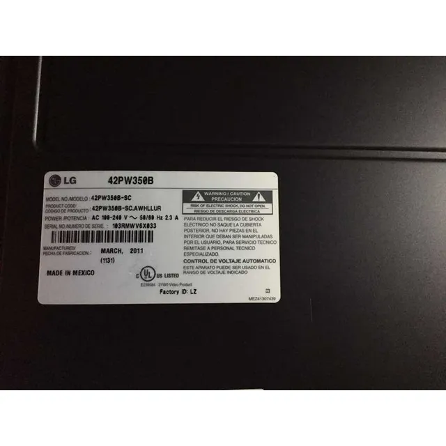 Tv 3d LG De 42 Pulgadas En Desarme