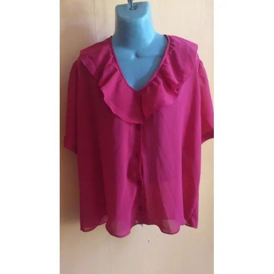 Blusa Vintage De Chifon De Confección Us$10,00