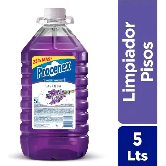 Limpiador procenex limpiador liquido de pisos lavanda Procenex lavanda en bidón 5 L