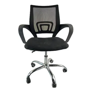 Cadeira De EscritĂłrio Prizi 9050 Preta Com Estofado De Mesh Y Tecido Cadeira De EscritĂłrio Prizi 9050 Preta Com Estofado De Mesh Y Tecido