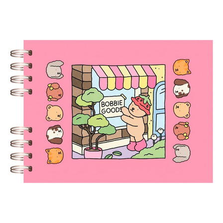 Livro Colorir Bobbie Goods 50 Folhas Desenhos Pintar Ursinho Adesivos Cor Rosa Livro Colorir Bobbie Goods 50 Folhas Desenhos Pintar Ursinho Adesivos Cor Rosa
