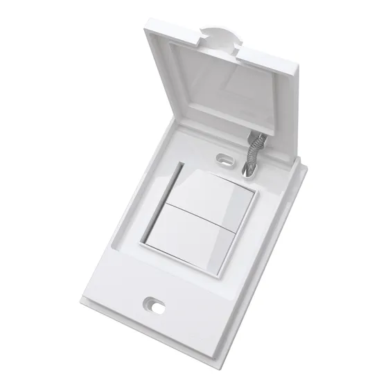 Interruptor Duplo Prova Dagua  Areas Umidas Aquatic Cor Bran