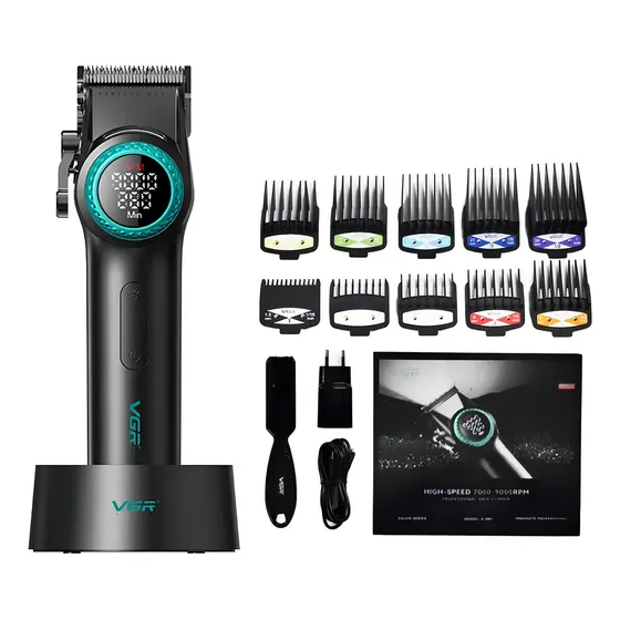 Cortadora de pelo VGR cortadora de pelo V-001 negra 110V