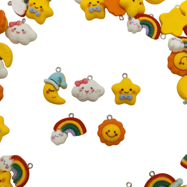 Dije Resina Mate Cute Bebe Colgante Collares Aros X 1 Uni