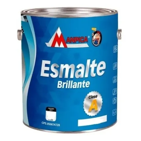 Pintura Esmalte Blanco Brillante 1/4 Gl Manpica Cod: 1055009