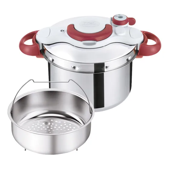 T-fal Olla Presion Clipsominut Easy 6.0l Rojo Rubi Original
