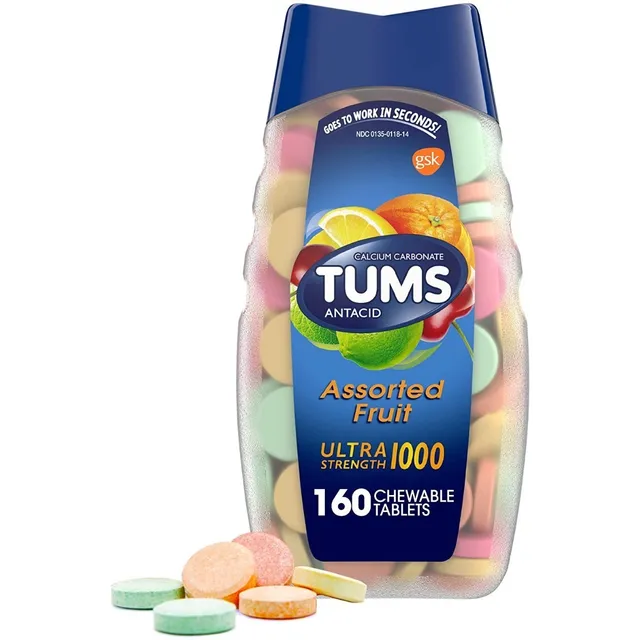 Antiácido Ultra Fuerte 1000 Mg 160 Tabletas Masticables