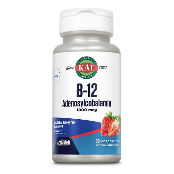 Suplemento Kal De Vitamina B12 1000 Mcg De Adenosilcobalamin
