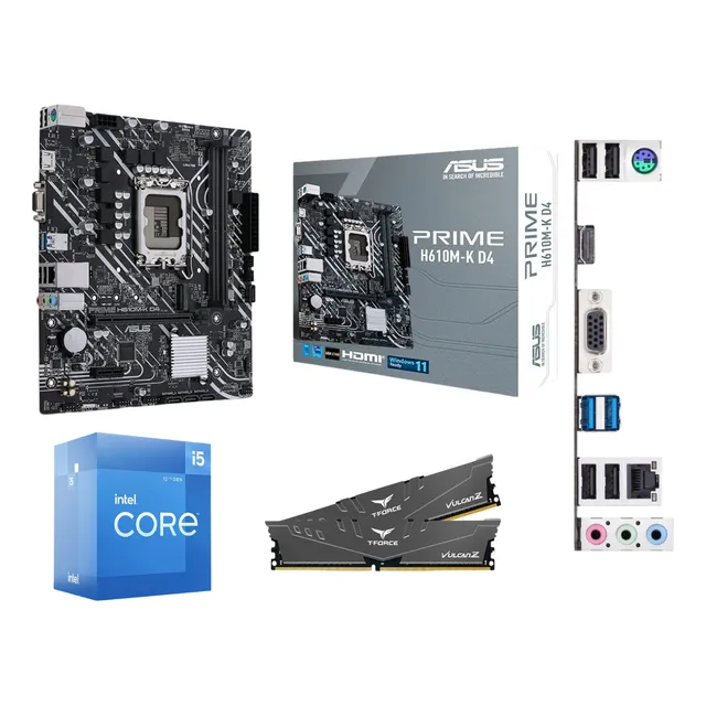 Kit Actualizacion Intel Core I5 12va Gen, H610, 16gb Ram