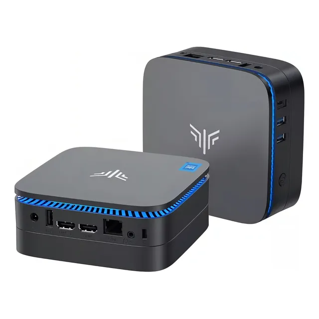 Mini PC Kamrui AK1PLUS con Windows 11 Pro, Intel Alder Lake-N100, placa gráfica Intel UHD Graphics, memoria RAM de 16GB, 512GB almacenamiento , Color Negro