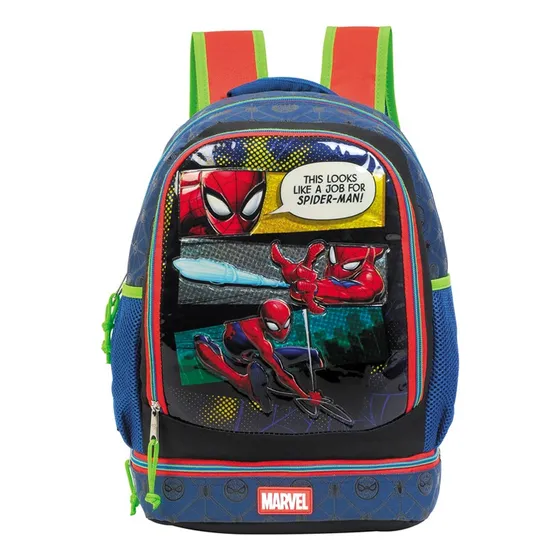 Bolso Morral Con Lonchera Incorporada Spiderman Comics