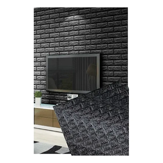 X10 Laminas Autoadhesivas Decomural 3d Ladrillo Pared 70x77