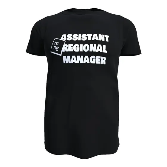 Polera Negra The Office Dwight, Asistente 100% Algodón