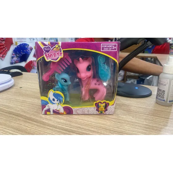 Set De 3 Ponys De Juguete Con Accesorios