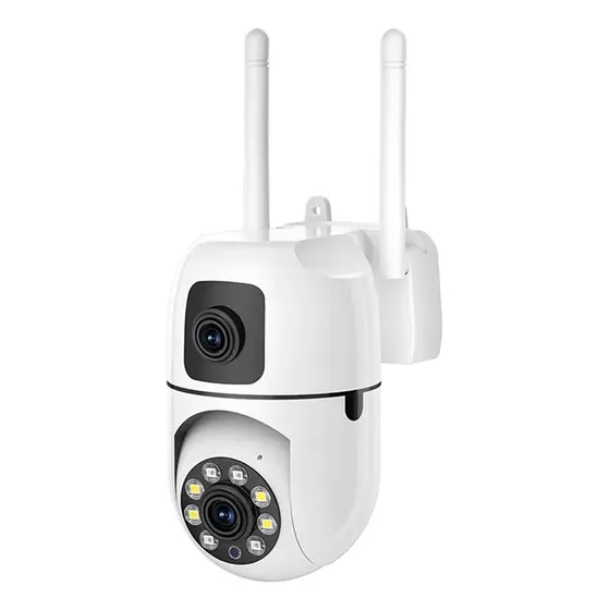 Camara Domo Exterior Seguridad Autotracking Full Hd Smart Tech Y-0320 Color Blanco