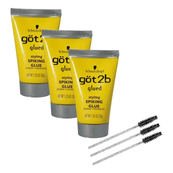 Set De 3 Pegamento Got2b Styling 35 G Con 3 Cepillos Cejas