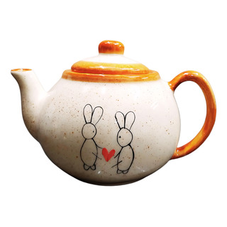 Bule De Café Chaleira Pequena Coração Rosa Cerâmica Páscoa Bule De Café Chaleira Pequena Coração Rosa Cerâmica Páscoa