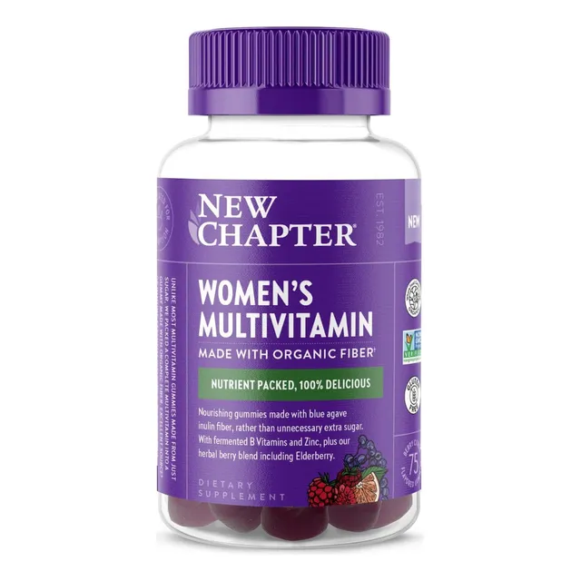 Multivitaminico Para Mujer New Chapter 75 Gomitas Sabor Bayas