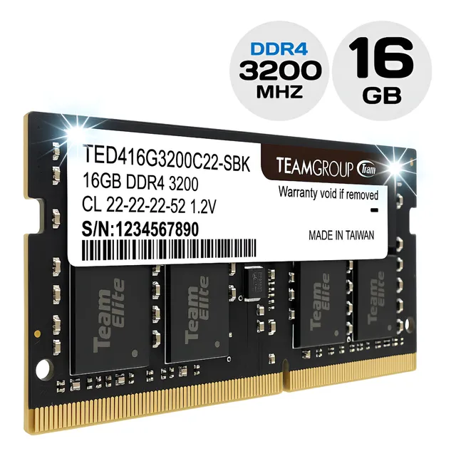 Memoria Ram Ddr4 16gb 3200mhz Sodimm Teamgroup Elite Laptop