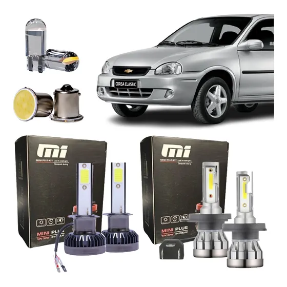 Lampara Cree Led Alta Baja Auxiliares T10 Stop Corsa Fun
