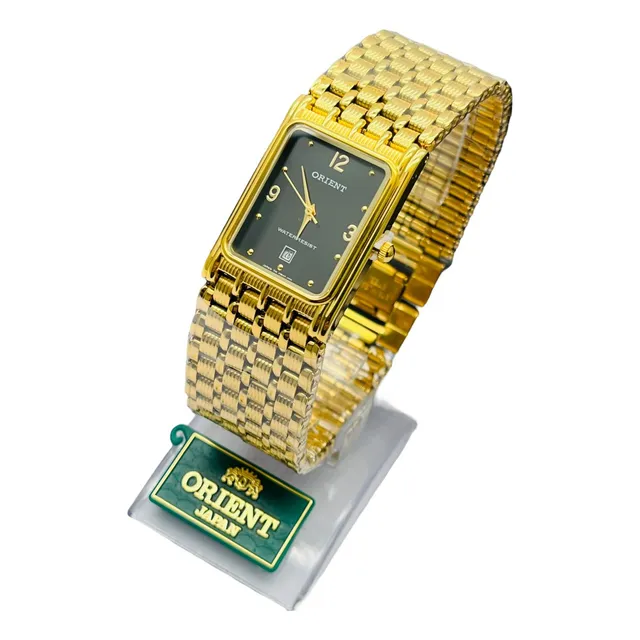 Reloj Orient Cuadrado Caballero Dorado