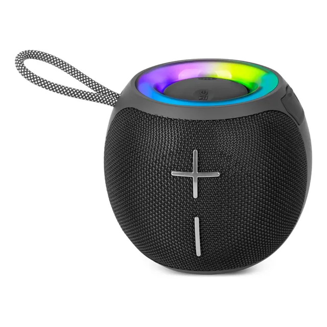 Bocina Bluetooth Tws Con Luz Led Y Reproductor Tarjeta Sd