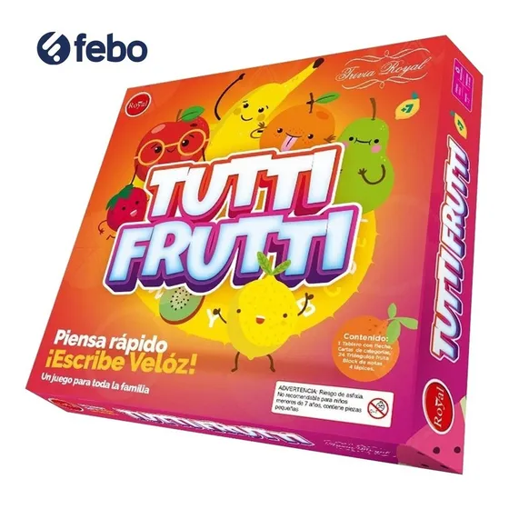 Juego De Mesa Trivia Tutti Frutti En Caja Royal