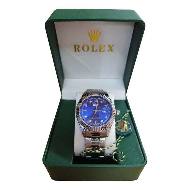 Reloj Day Date Presidente Acero Con Estuche
