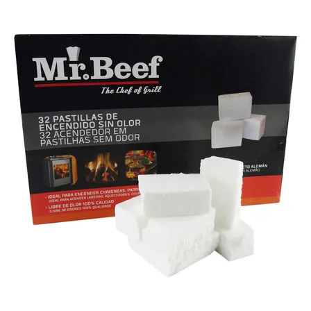 Caja 32 Pastillas Iniciador De Fuego Quincho Parrilla Asado