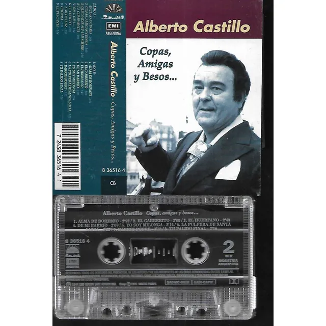Alberto Castillo Album Copas Amigos Y Besos Discos Pampa Kct