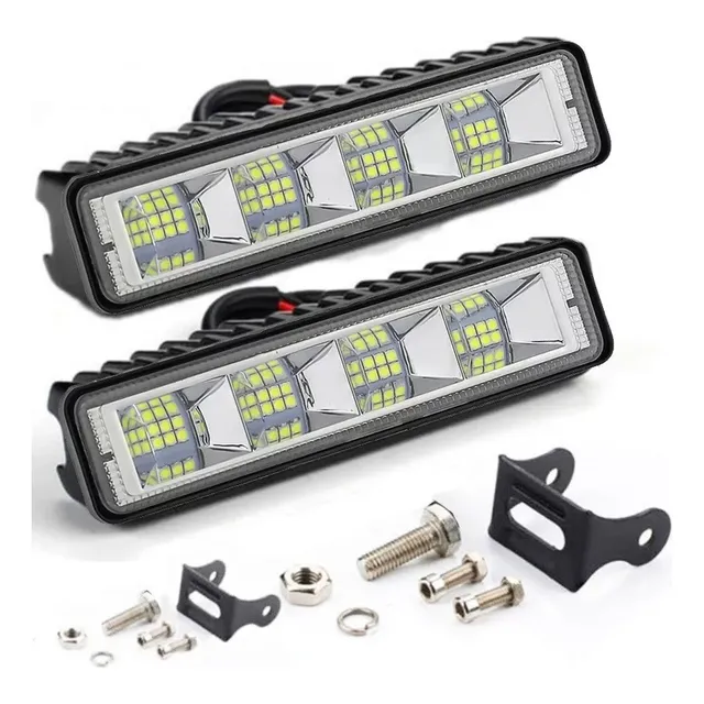 Par De Luces Auxiliares Led Dual De 6 Para Jeep Suv Moto